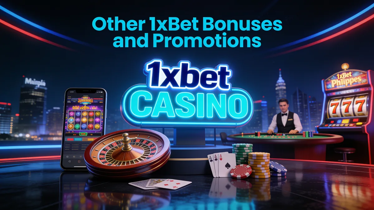 Other 1xBet Bonuses and Promotions: 1xbet guide for players in the Philippines